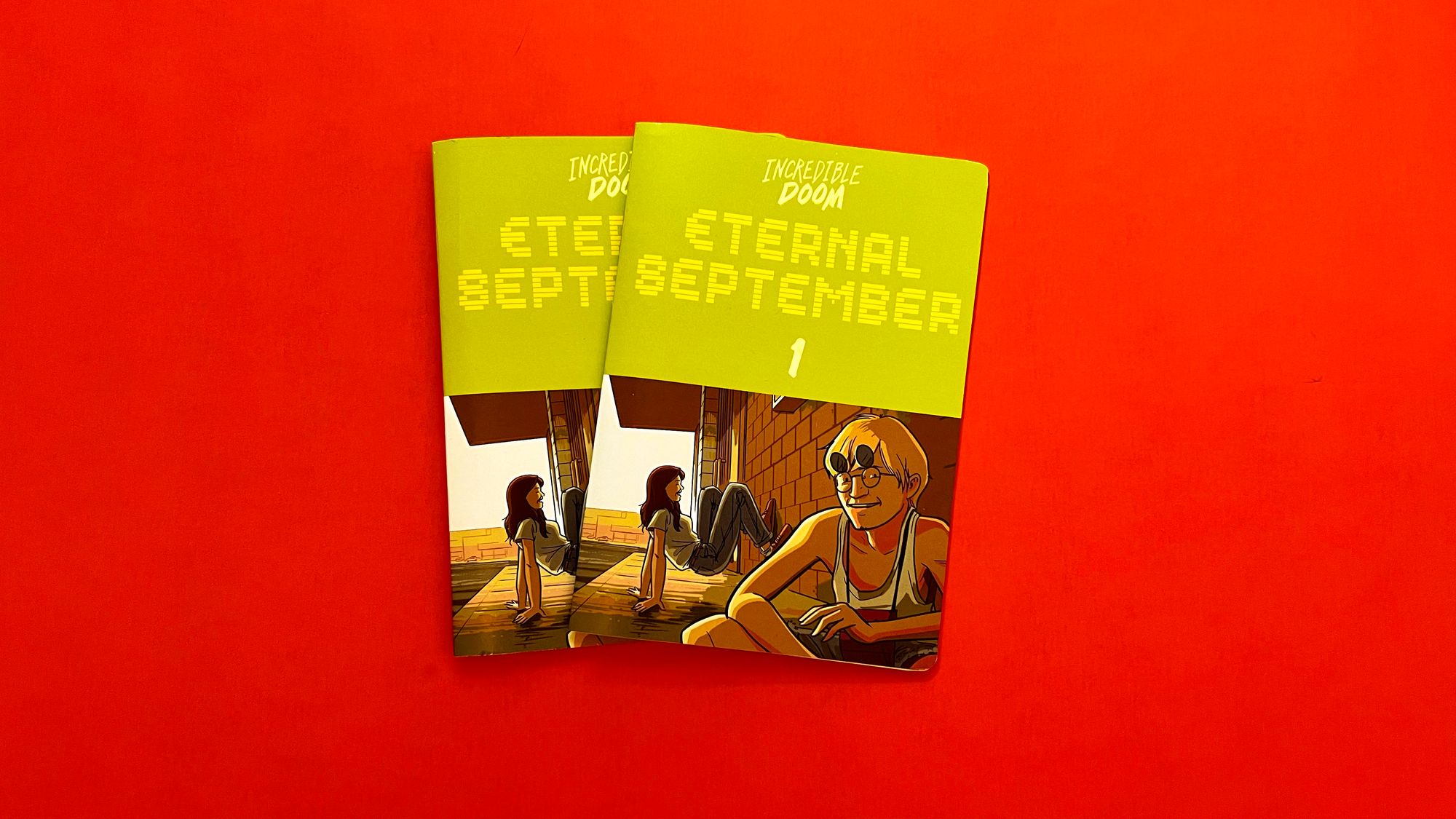 Two copies of the mini comic Eternal September #1